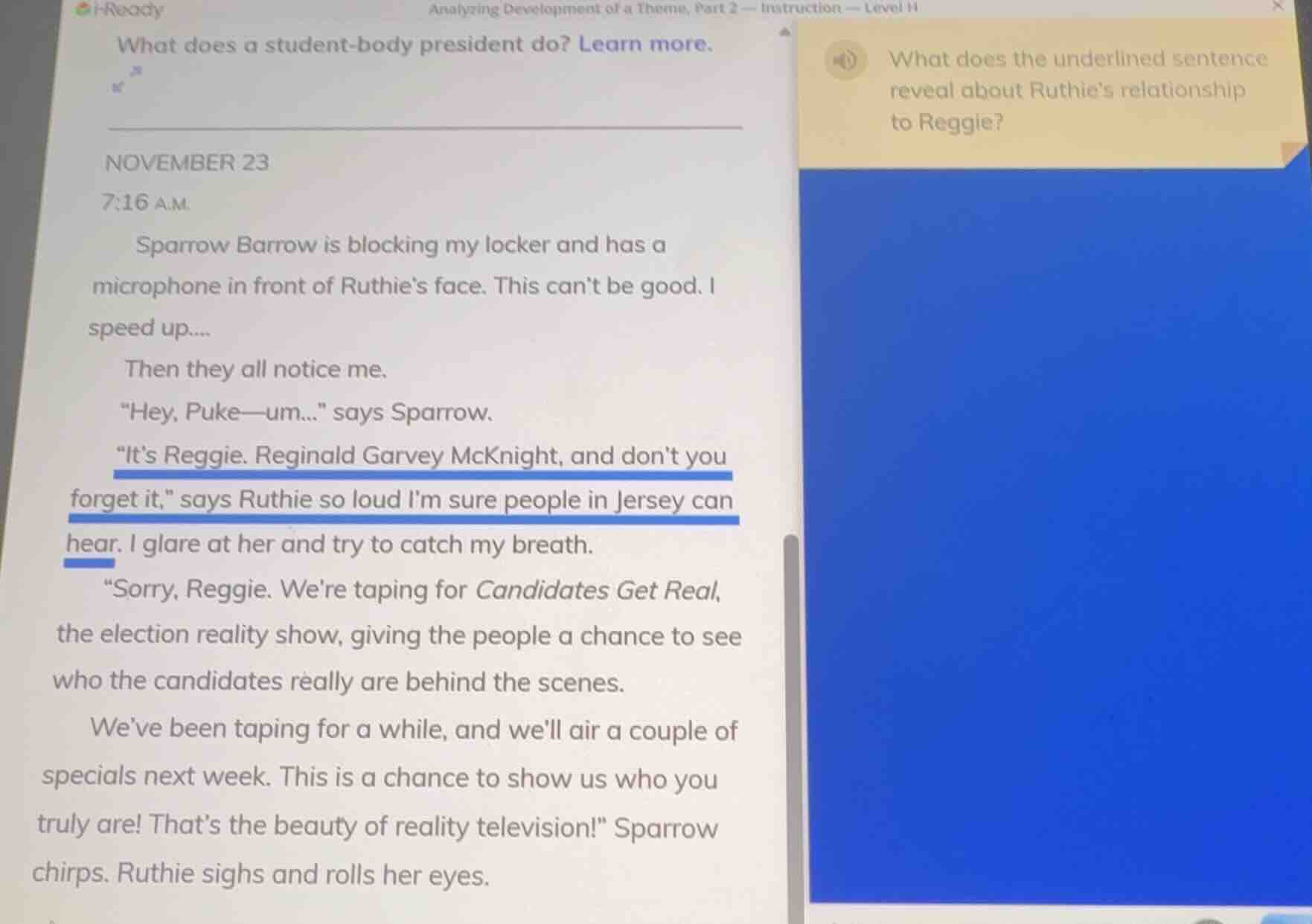 what does a student - body president do? learn more. november 23 7:16 a…