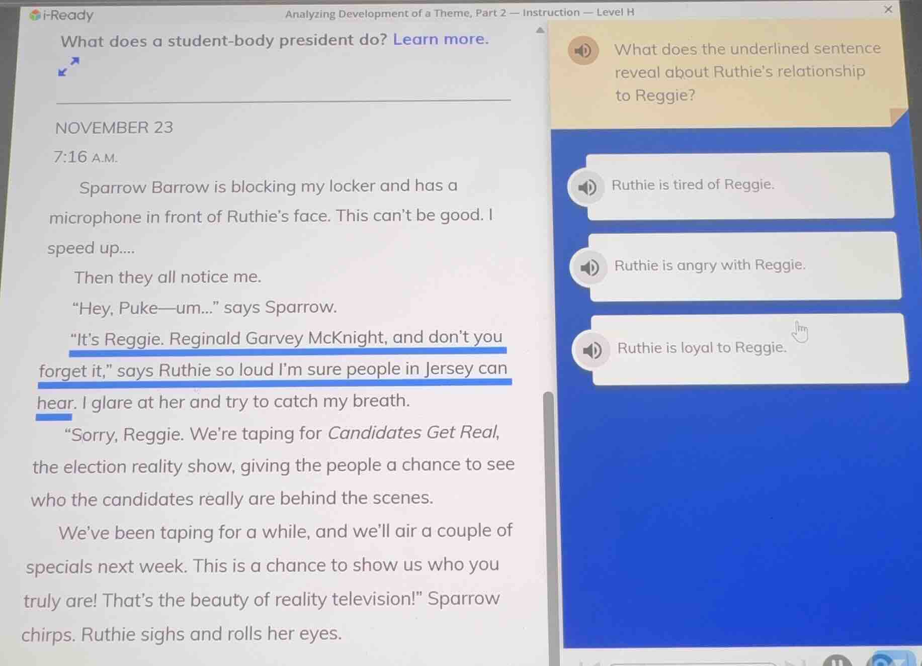 what does a student - body president do? learn more. november 23 7:16 a…