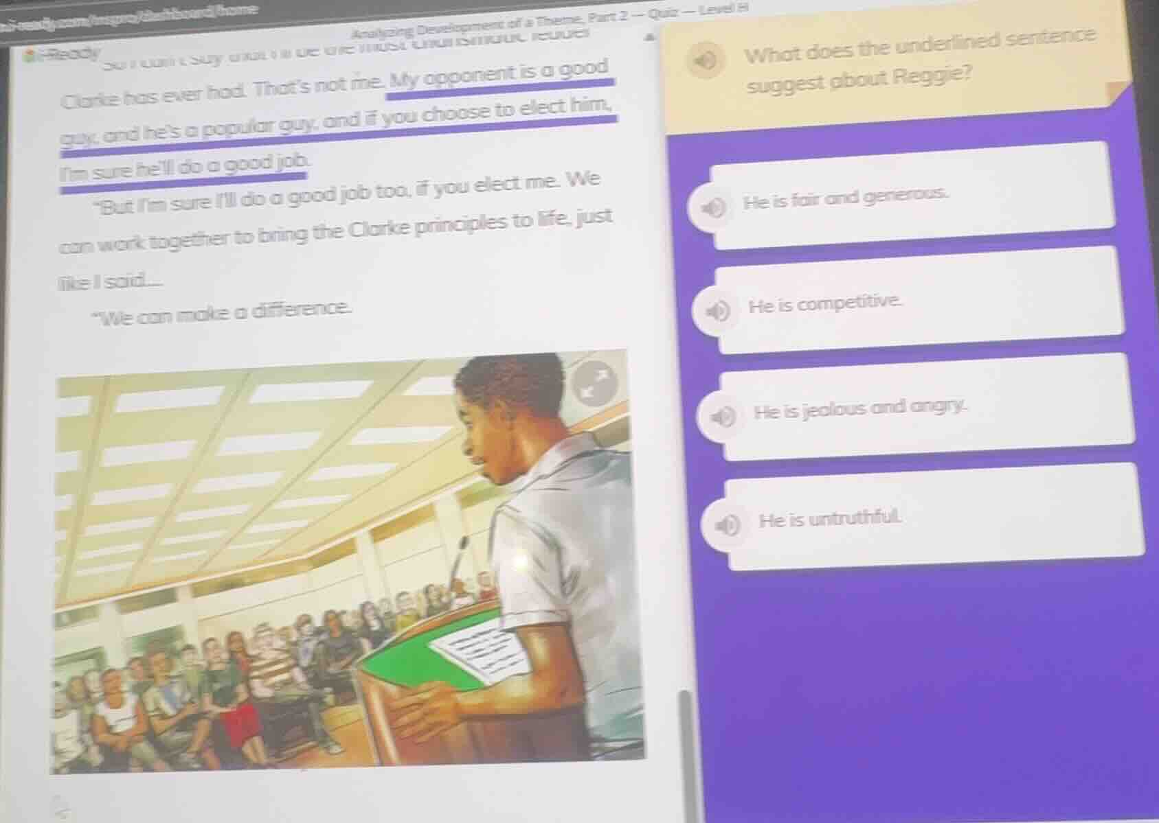 clarke has ever had. thats not me. my opponent is a good guy, and hes a…