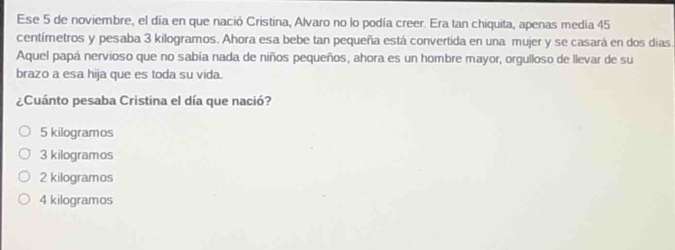 ese 5 de noviembre, el día en que nació cristina, álvaro no lo podía cr…