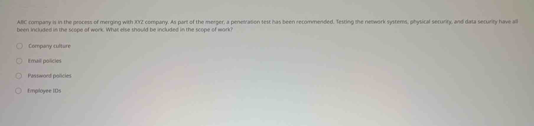 abc company is in the process of merging with xyz company. as part of t…