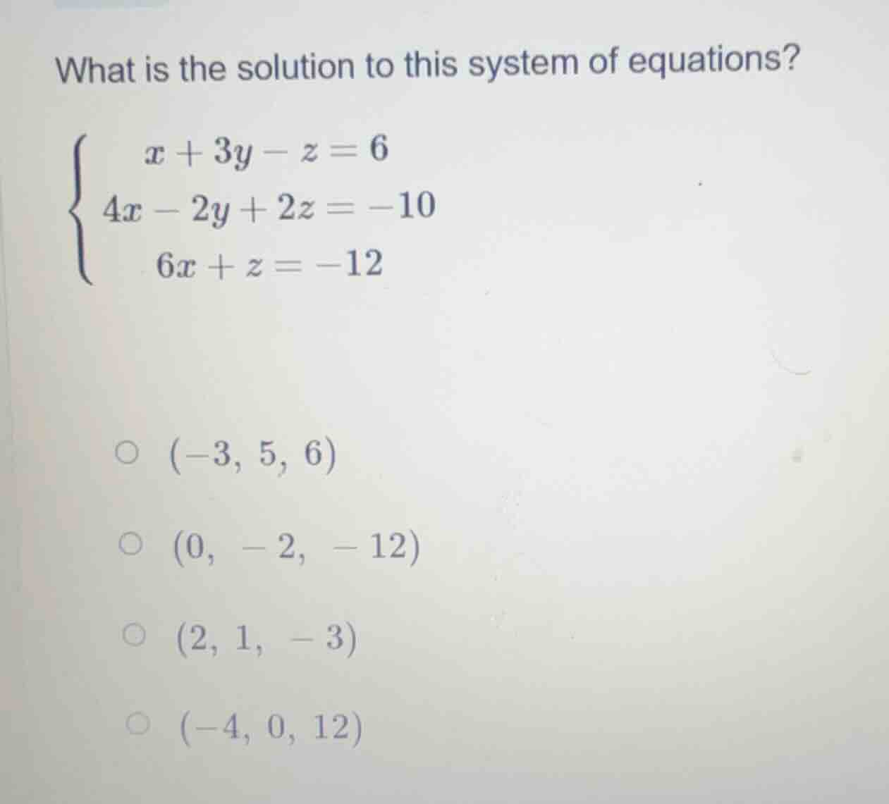 what is the solution to this system of equations?\\(\\begin{cases}\\ \\…