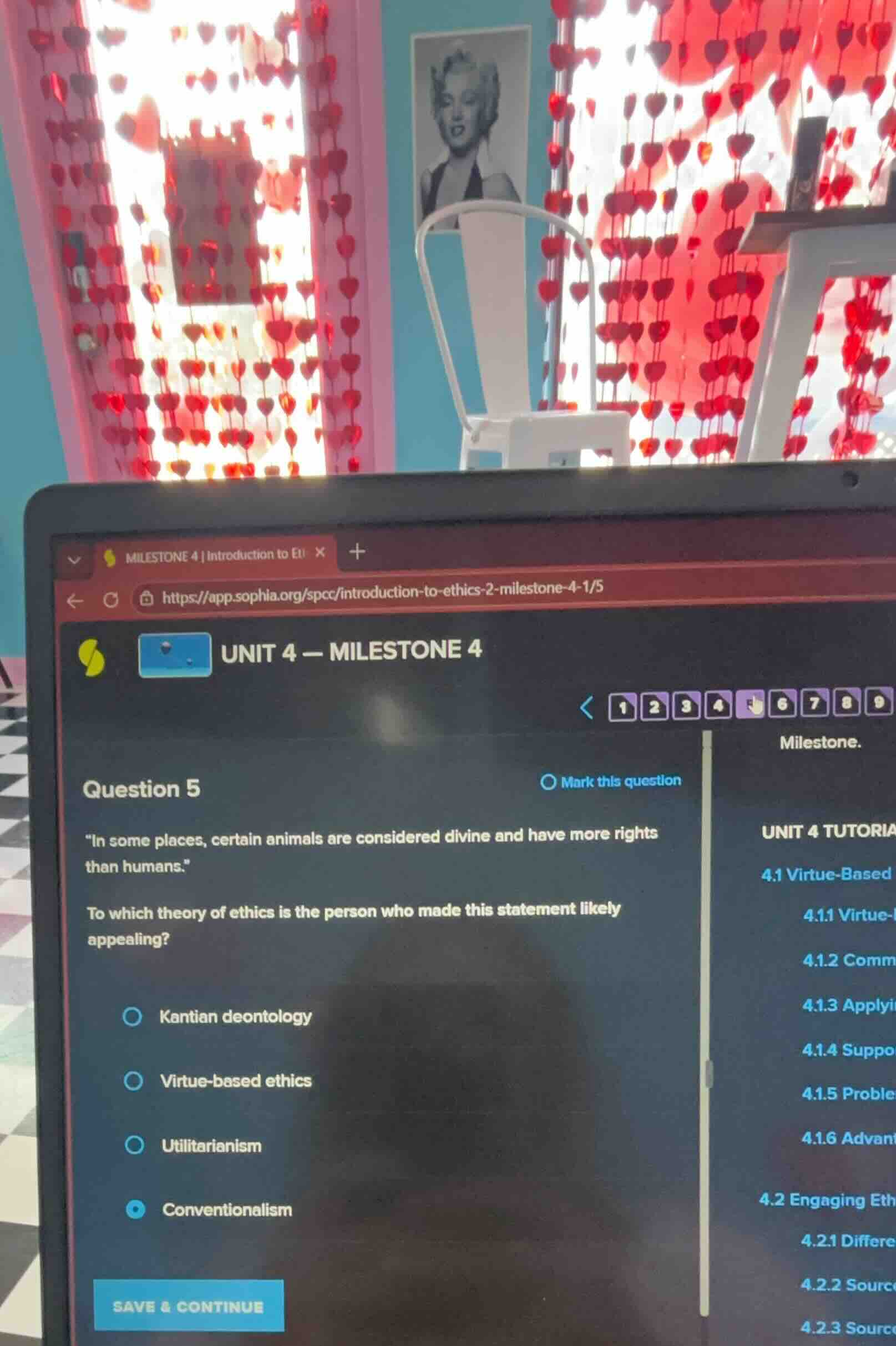 unit 4 — milestone 4 question 5 \in some places, certain animals are co…