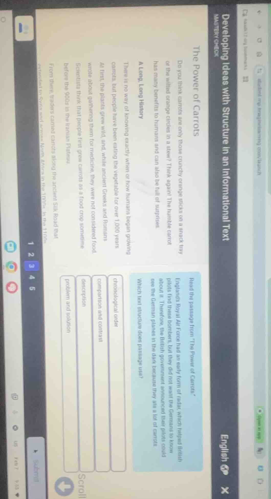 developing ideas with structure in an informational text masterycheck t…