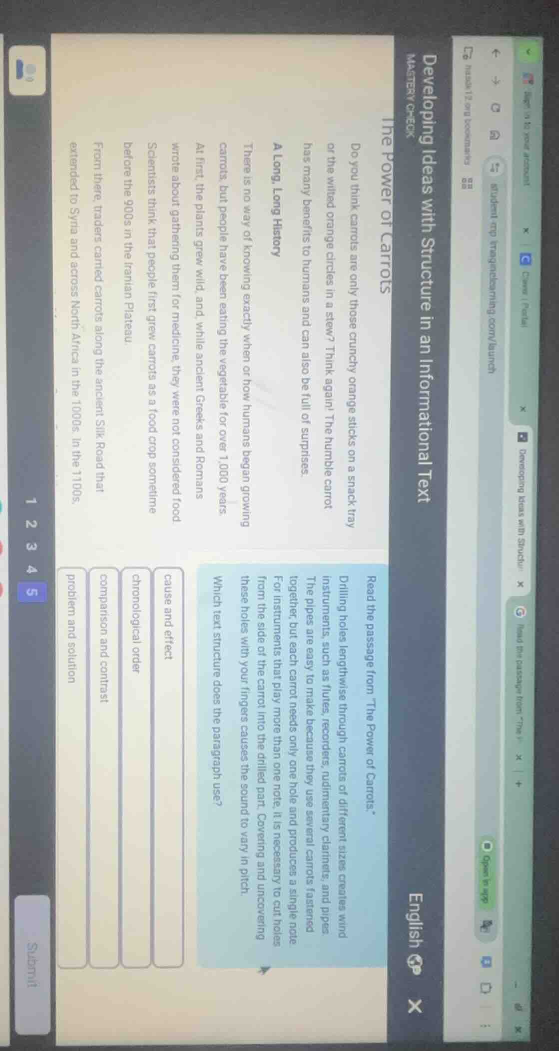 developing ideas with structure in an informational text the power of c…