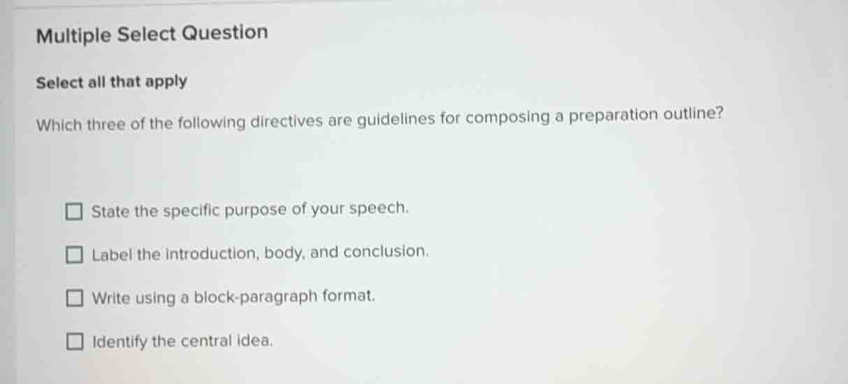 multiple select question select all that apply which three of the follo…