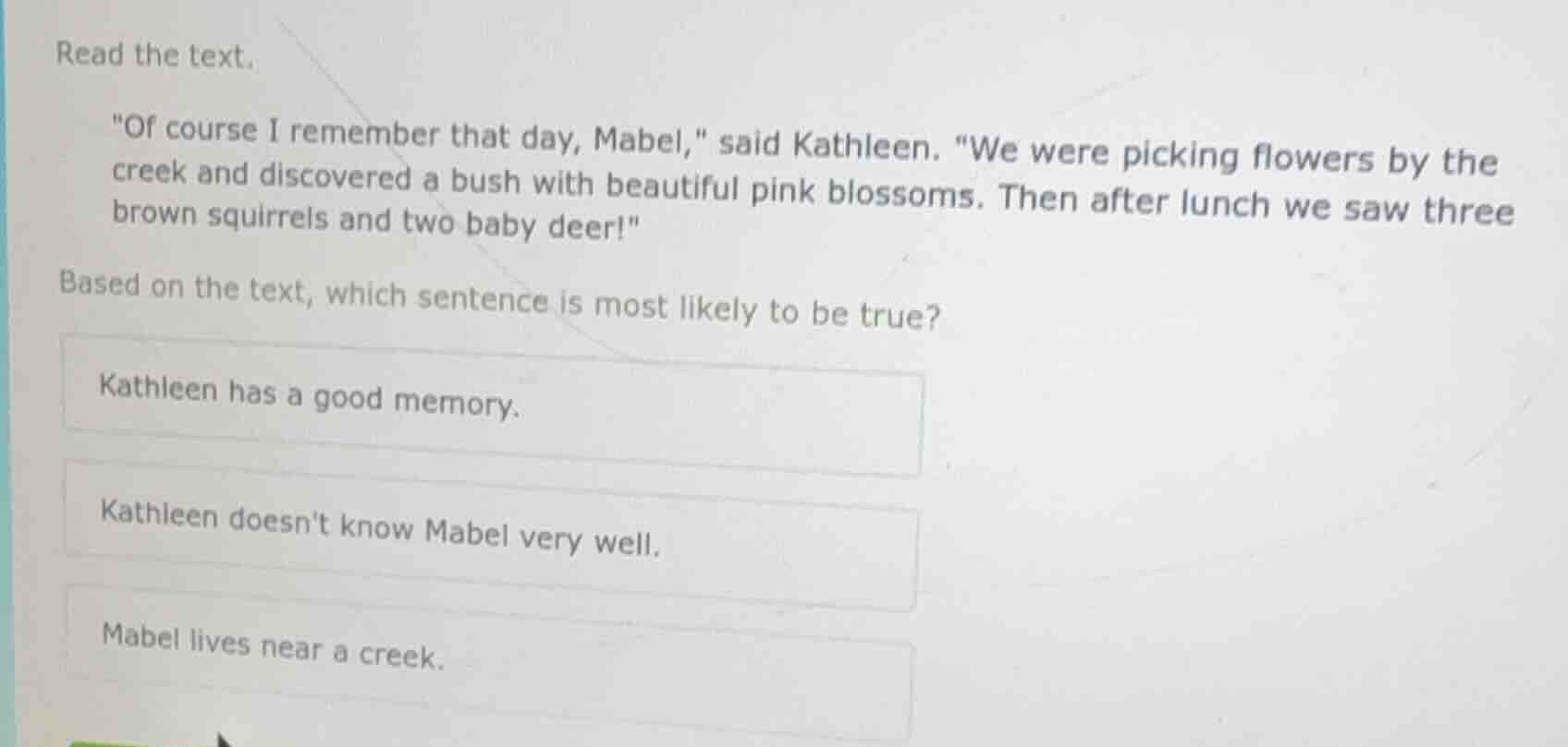 read the text. \of course i remember that day, mabel,\ said kathleen. \…
