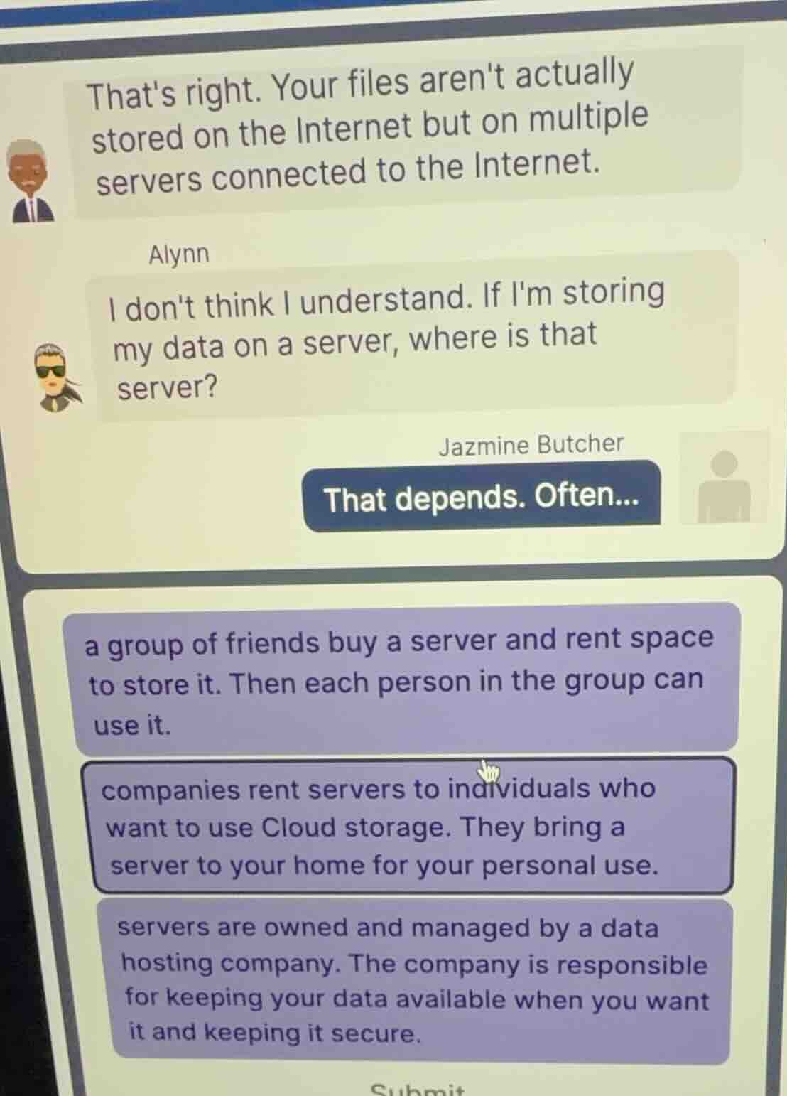 thats right. your files arent actually stored on the internet but on mu…