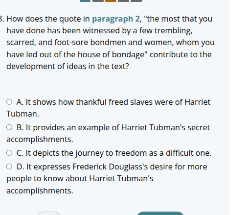 8. how does the quote in paragraph 2, \the most that you have done has …