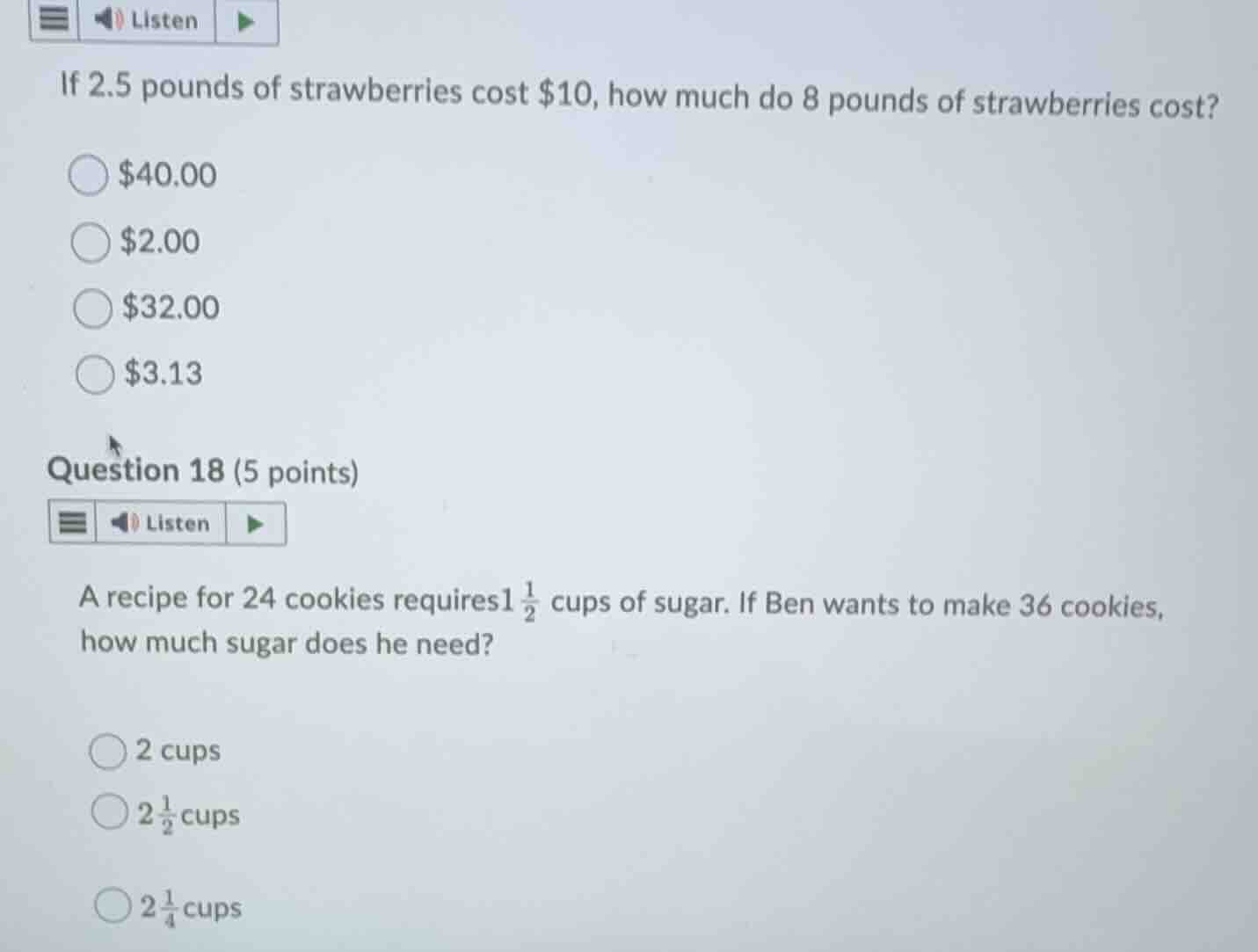 if 2.5 pounds of strawberries cost $10, how much do 8 pounds of strawbe…