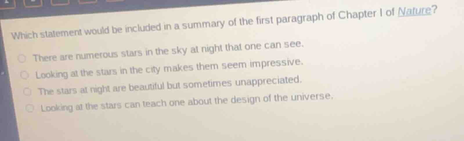 which statement would be included in a summary of the first paragraph o…