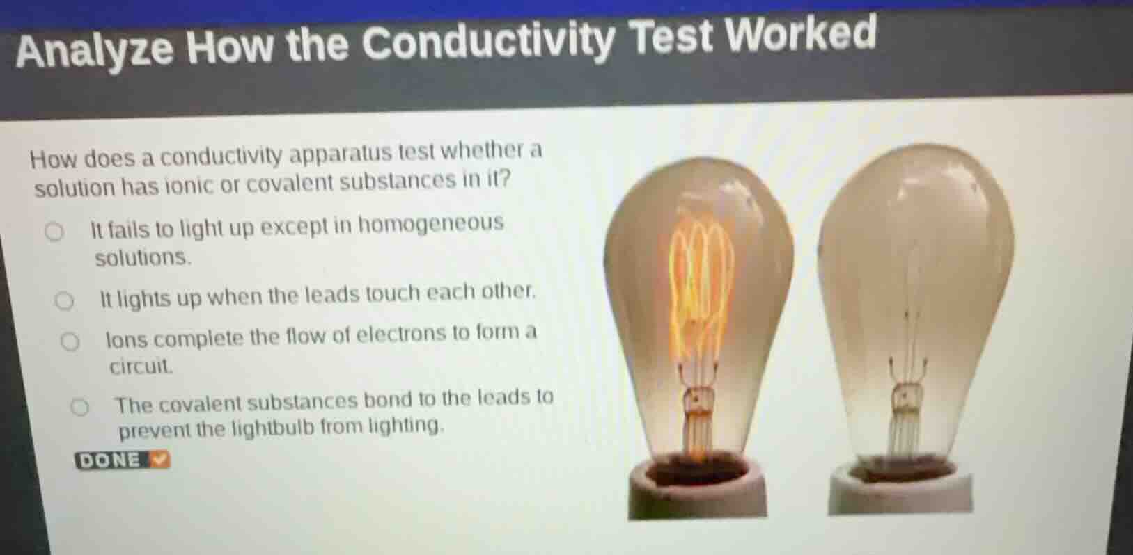 analyze how the conductivity test worked how does a conductivity appara…