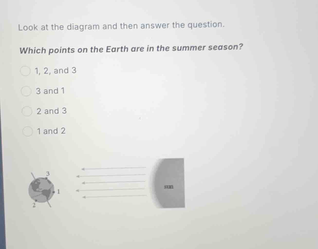 look at the diagram and then answer the question. which points on the e…