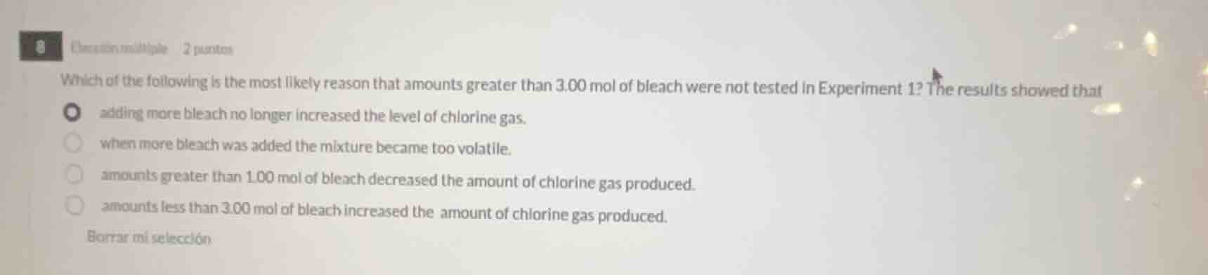 8 choice multiple 2 points which of the following is the most likely re…