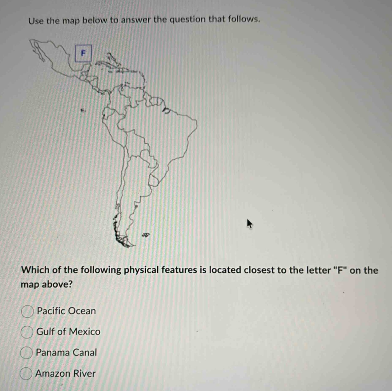 use the map below to answer the question that follows. which of the fol…