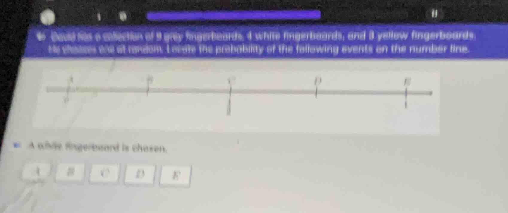 david has a collection of 9 gray fingerboards, 4 white fingerboards, an…