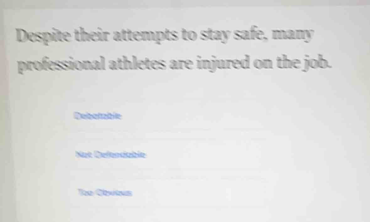 despite their attempts to stay safe, many professional athletes are inj…