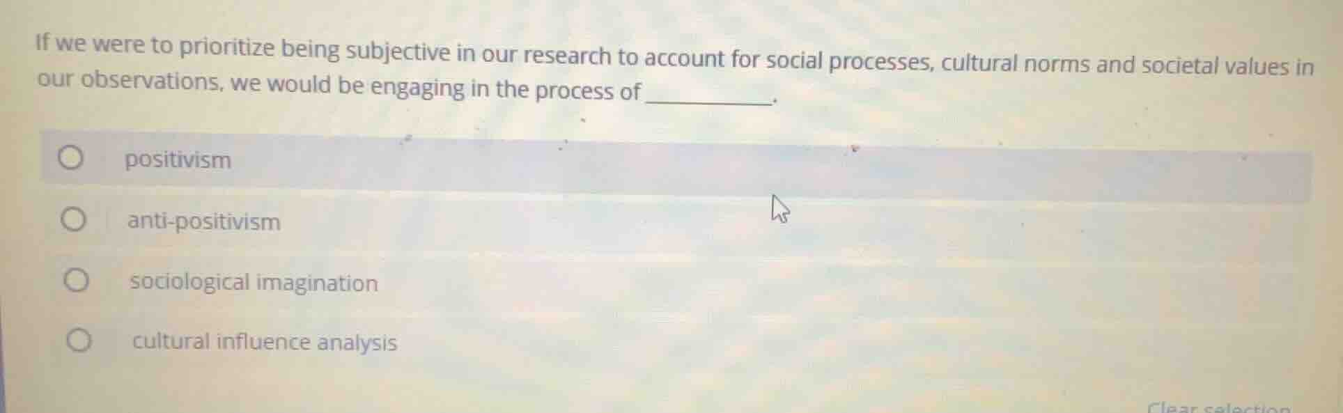 if we were to prioritize being subjective in our research to account fo…