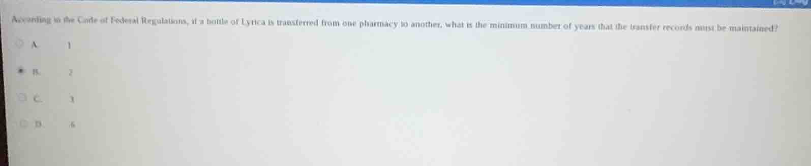 according to the code of federal regulations, if a bottle of lyrica is …