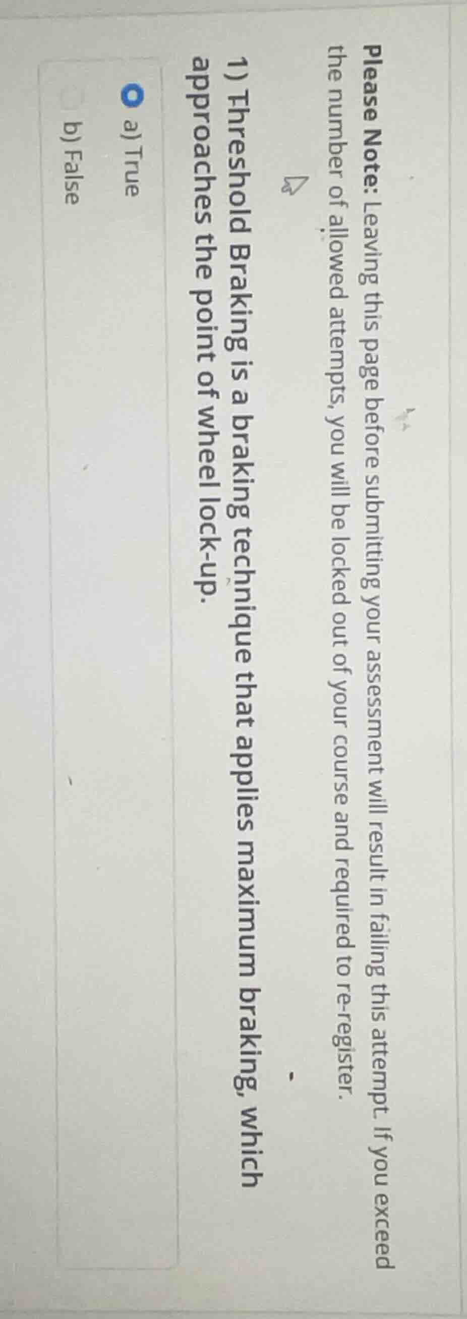 please note: leaving this page before submitting your assessment will r…