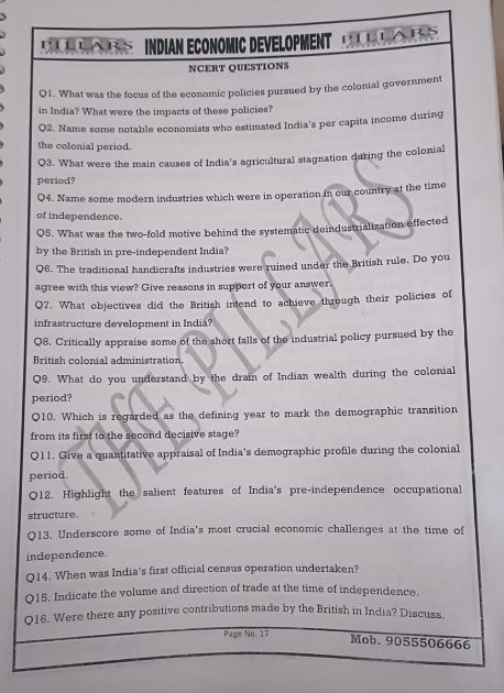 ncert questions q1. what was the focus of the economic policies pursued…