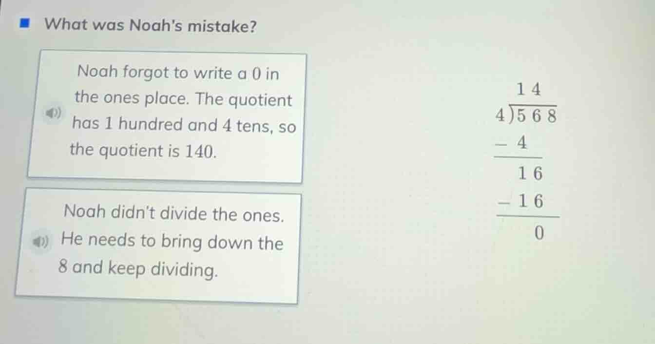 what was noahs mistake? noah forgot to write a 0 in the ones place. the…