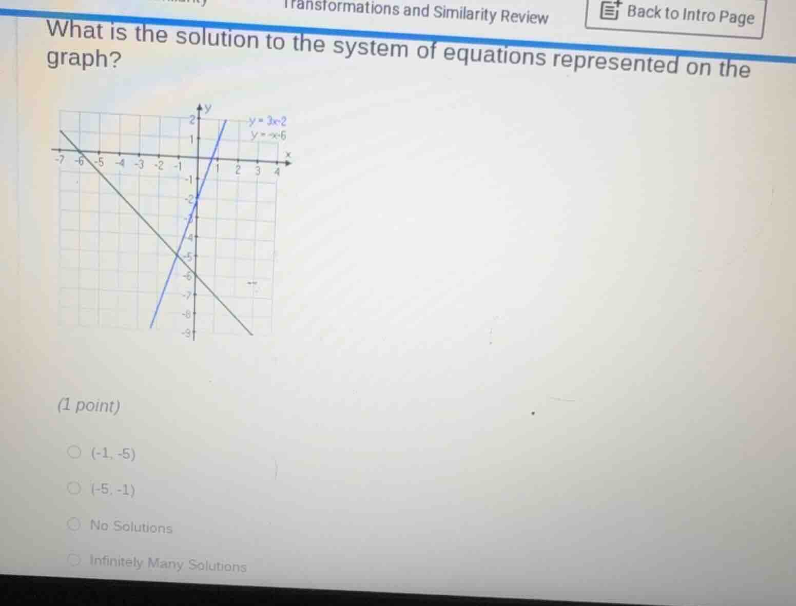 transformations and similarity review what is the solution to the syste…