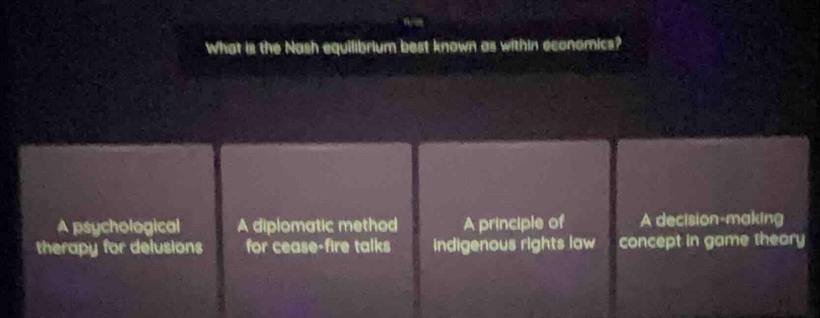what is the nash equilibrium best known as within economics? a psycholo…
