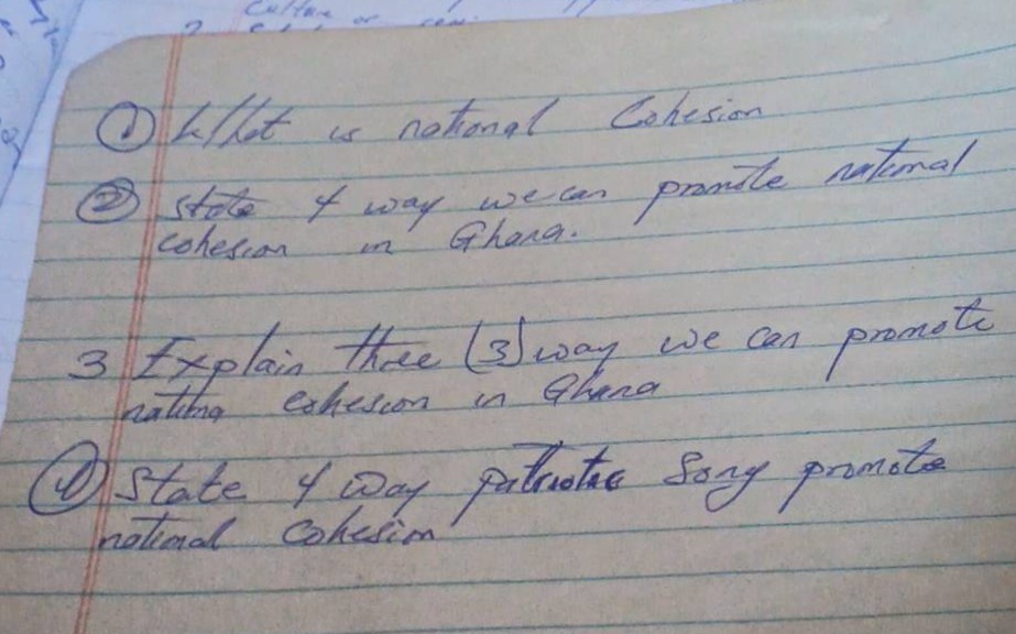 1. what is national cohesion 2. state 4 way we can promote national coh…