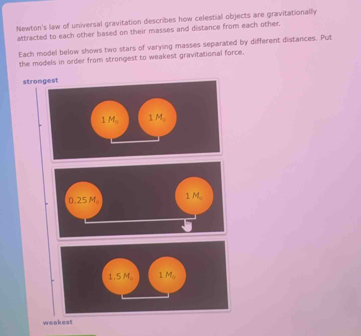newtons law of universal gravitation describes how celestial objects ar…