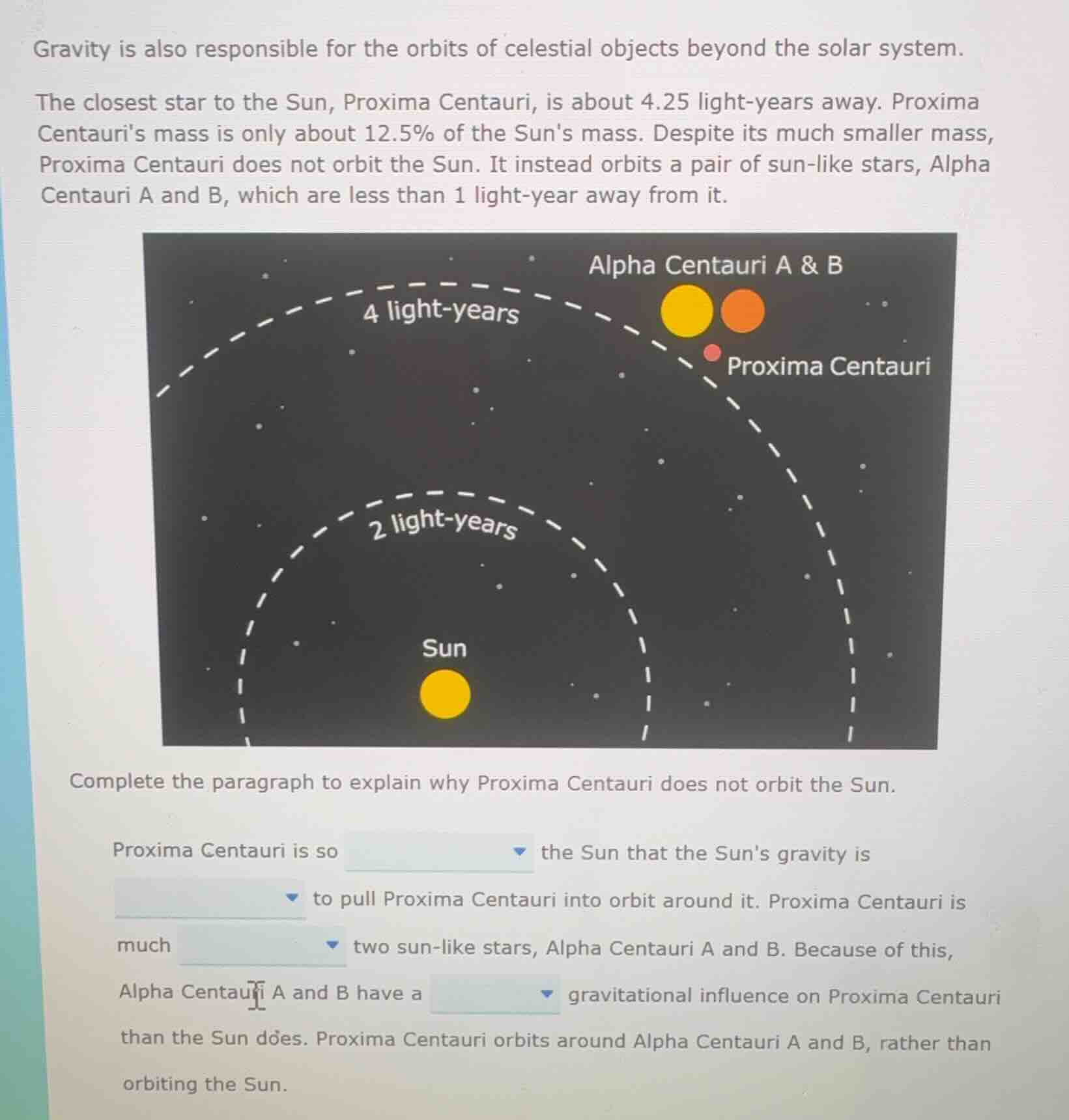 gravity is also responsible for the orbits of celestial objects beyond …