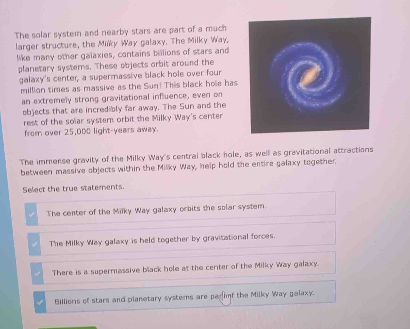 the solar system and nearby stars are part of a much larger structure, …