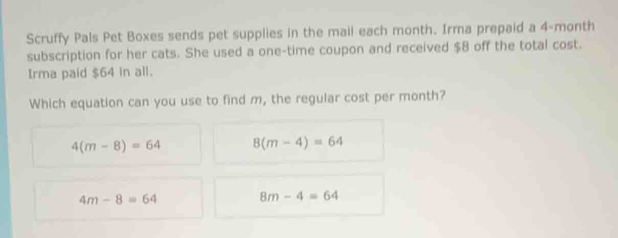 scruffy pals pet boxes sends pet supplies in the mail each month. irma …