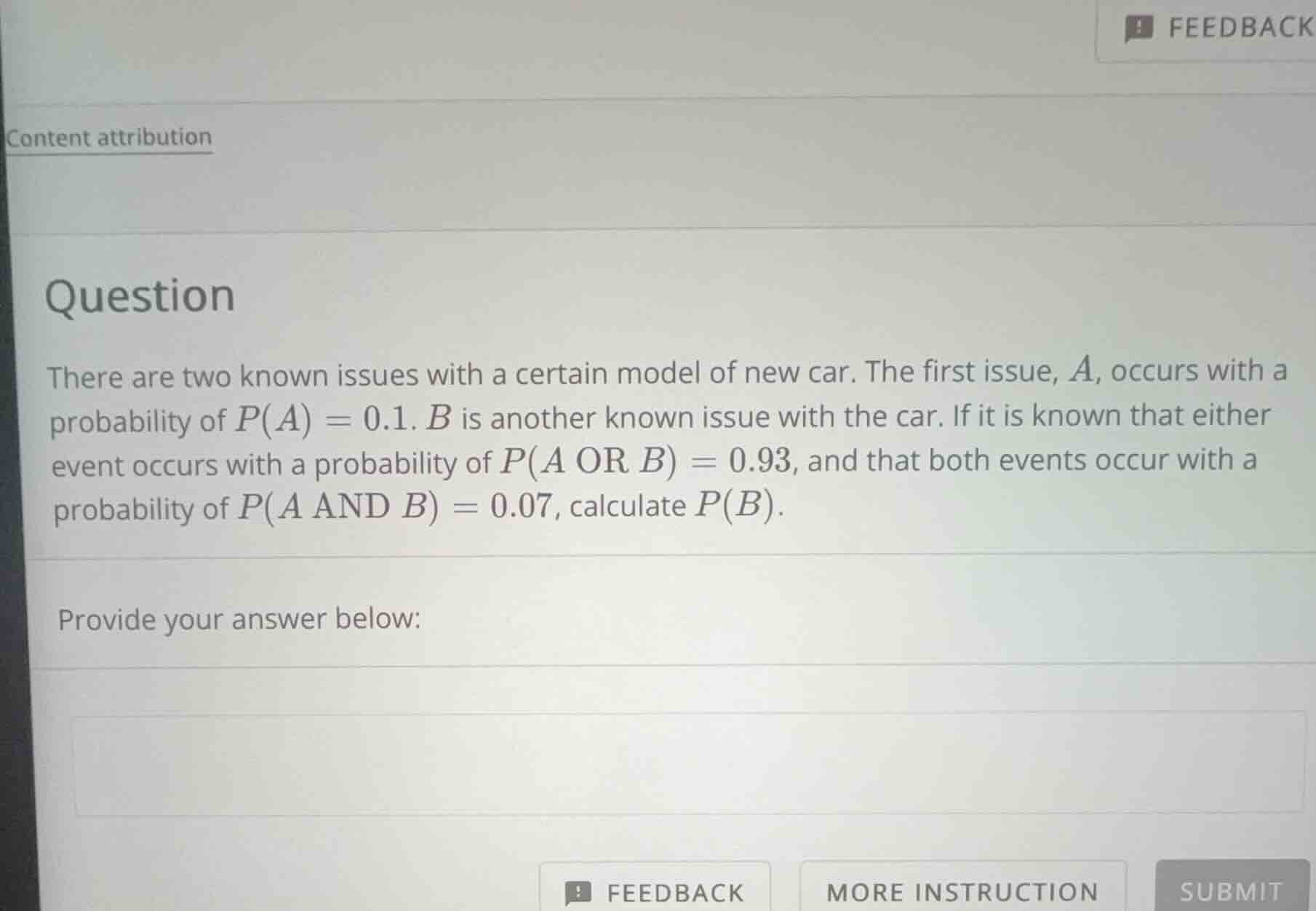 question there are two known issues with a certain model of new car. th…