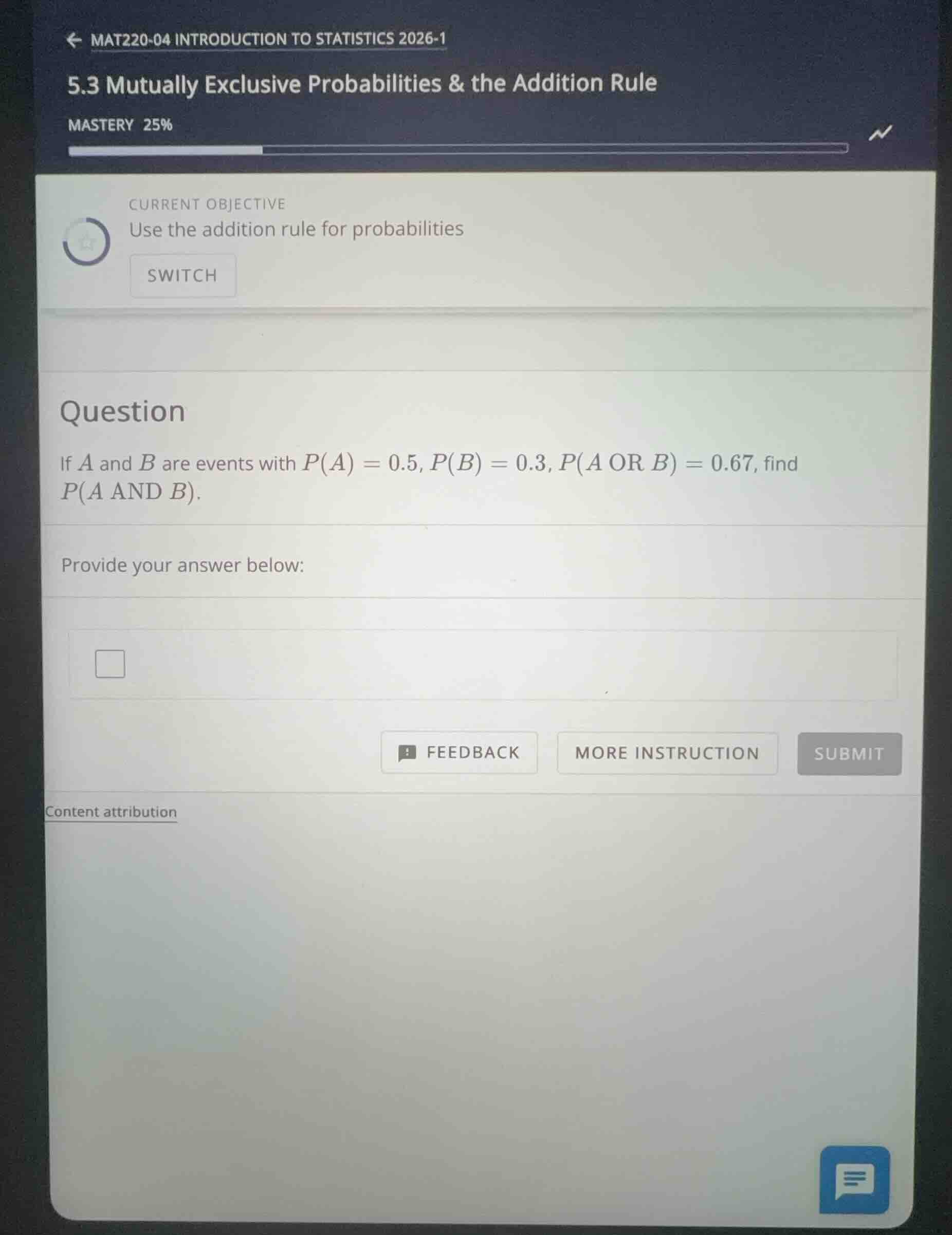 if ( a ) and ( b ) are events with ( p(a) = 0.5 ), ( p(b) = 0.3 ), ( p(…