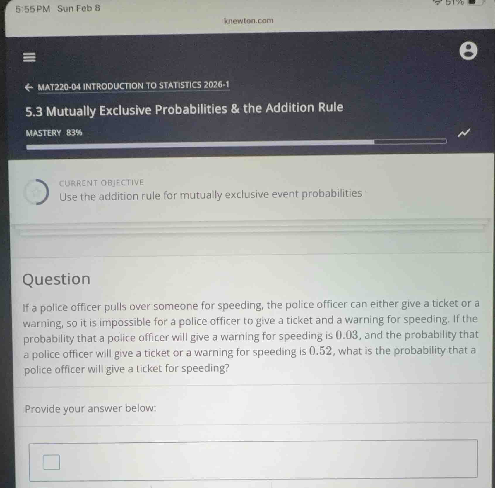 if a police officer pulls over someone for speeding, the police officer…