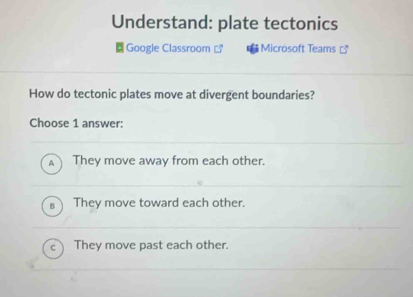 understand: plate tectonics google classroom microsoft teams how do tec…