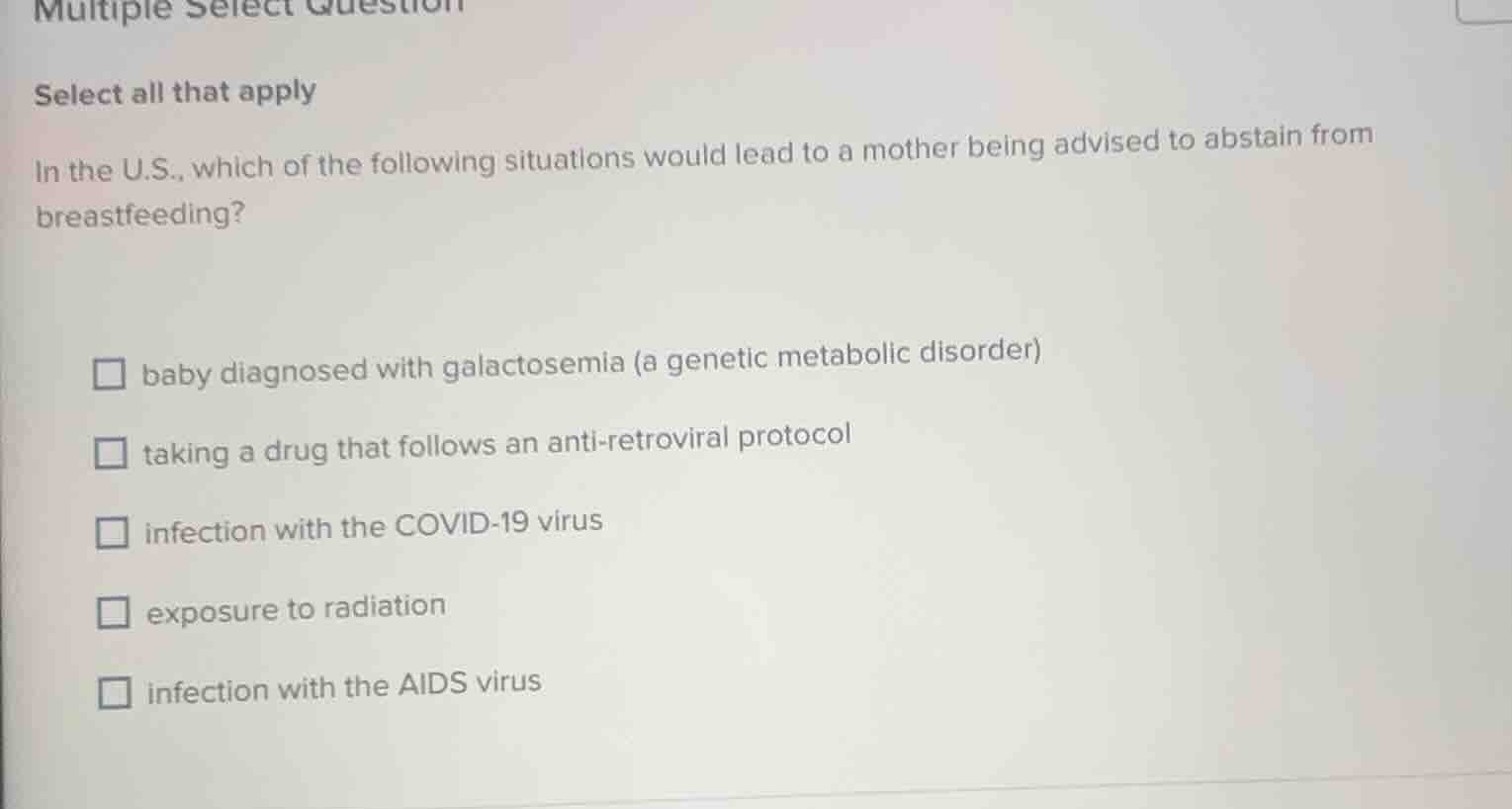 multiple select question select all that apply in the u.s., which of th…