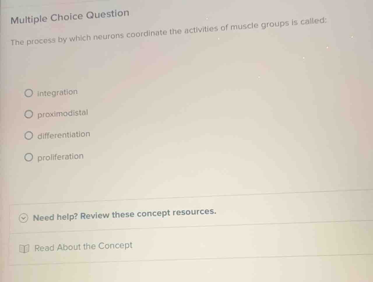 multiple choice question the process by which neurons coordinate the ac…