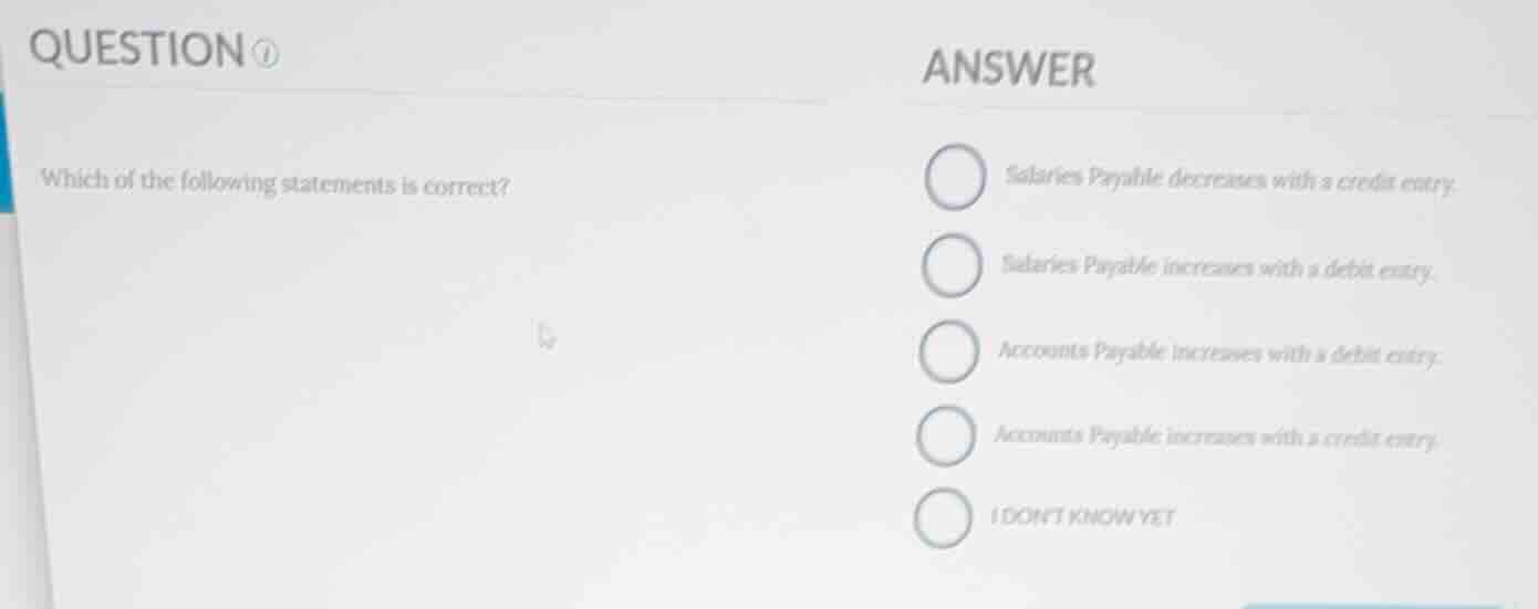 question which of the following statements is correct? answer salaries …