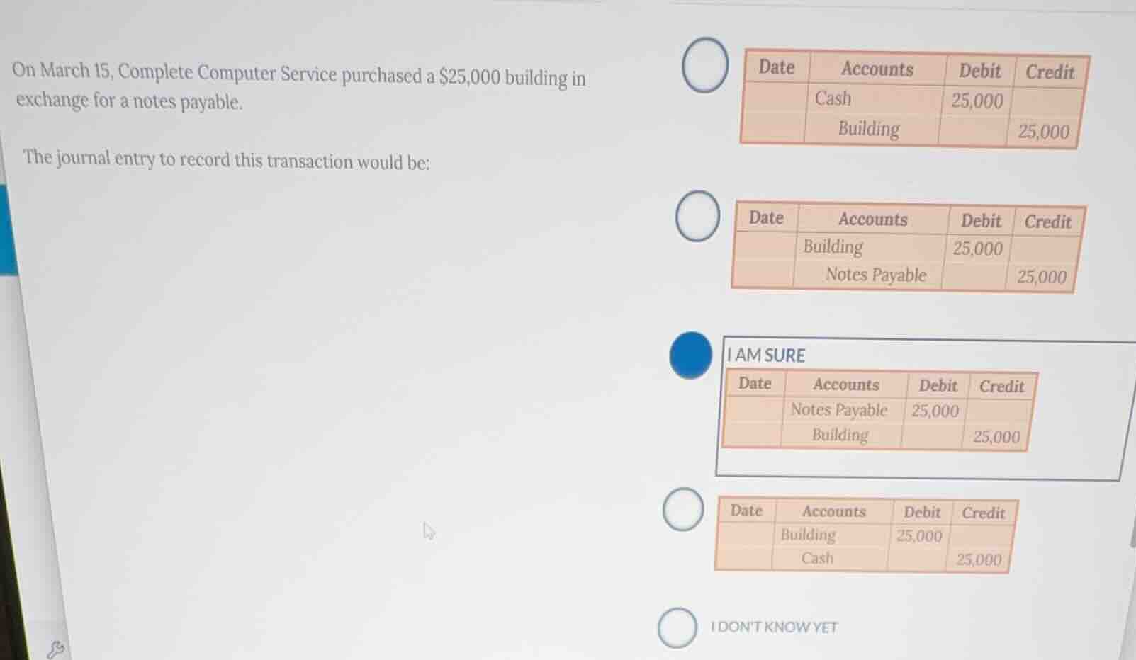 on march 15, complete computer service purchased a $25,000 building in …