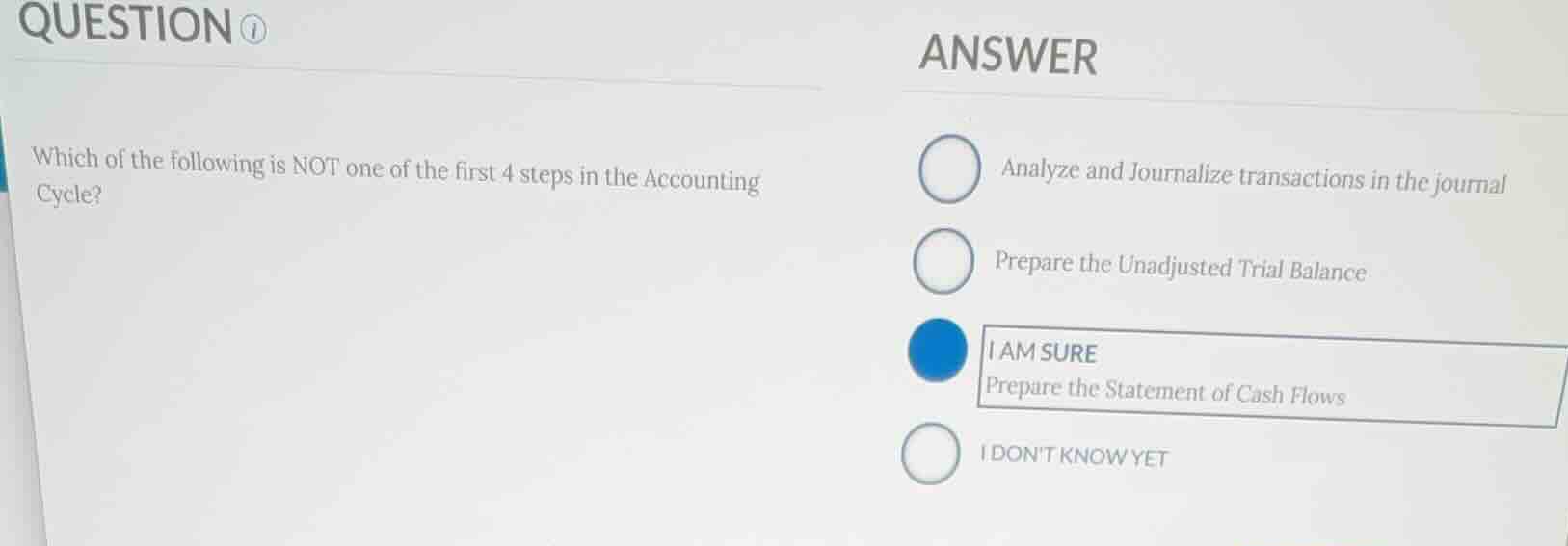 which of the following is not one of the first 4 steps in the accountin…