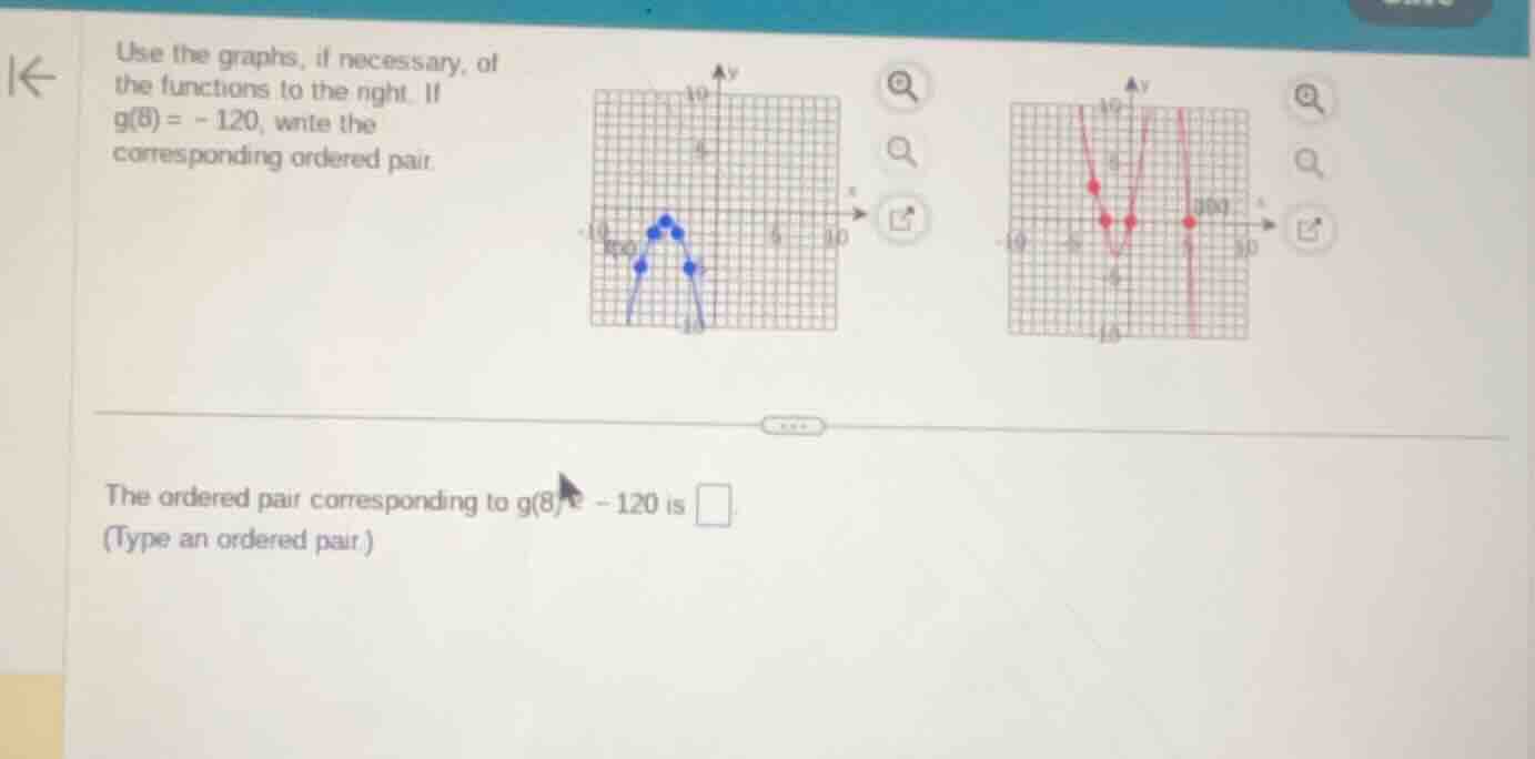 use the graphs, if necessary, of the functions to the right. if g(8) = …