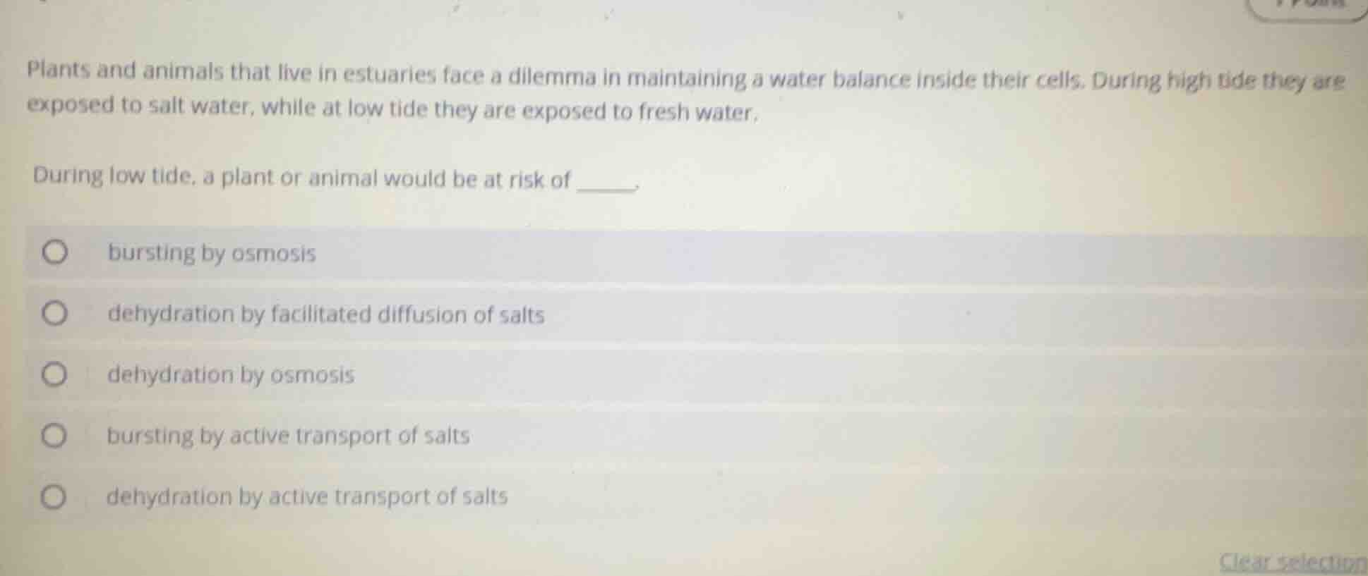 plants and animals that live in estuaries face a dilemma in maintaining…