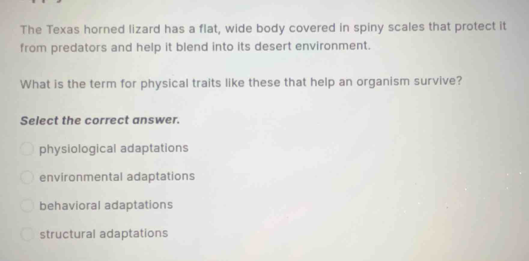 the texas horned lizard has a flat, wide body covered in spiny scales t…