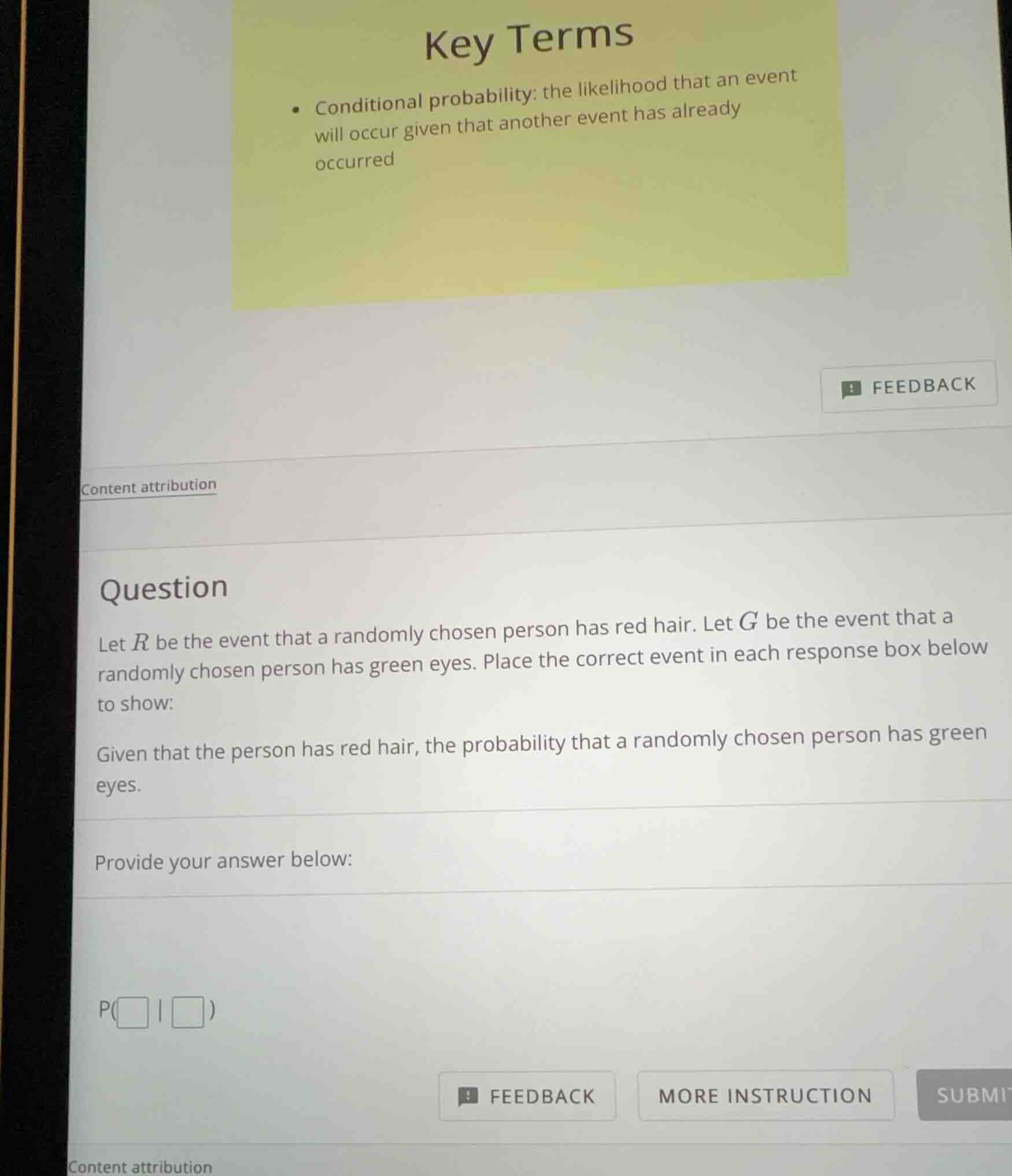 question let ( r ) be the event that a randomly chosen person has red h…
