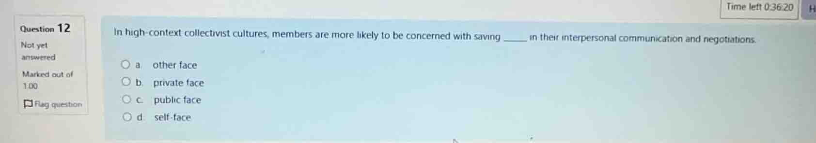 question 12 not yet answered marked out of 1.00 flag question in high -…