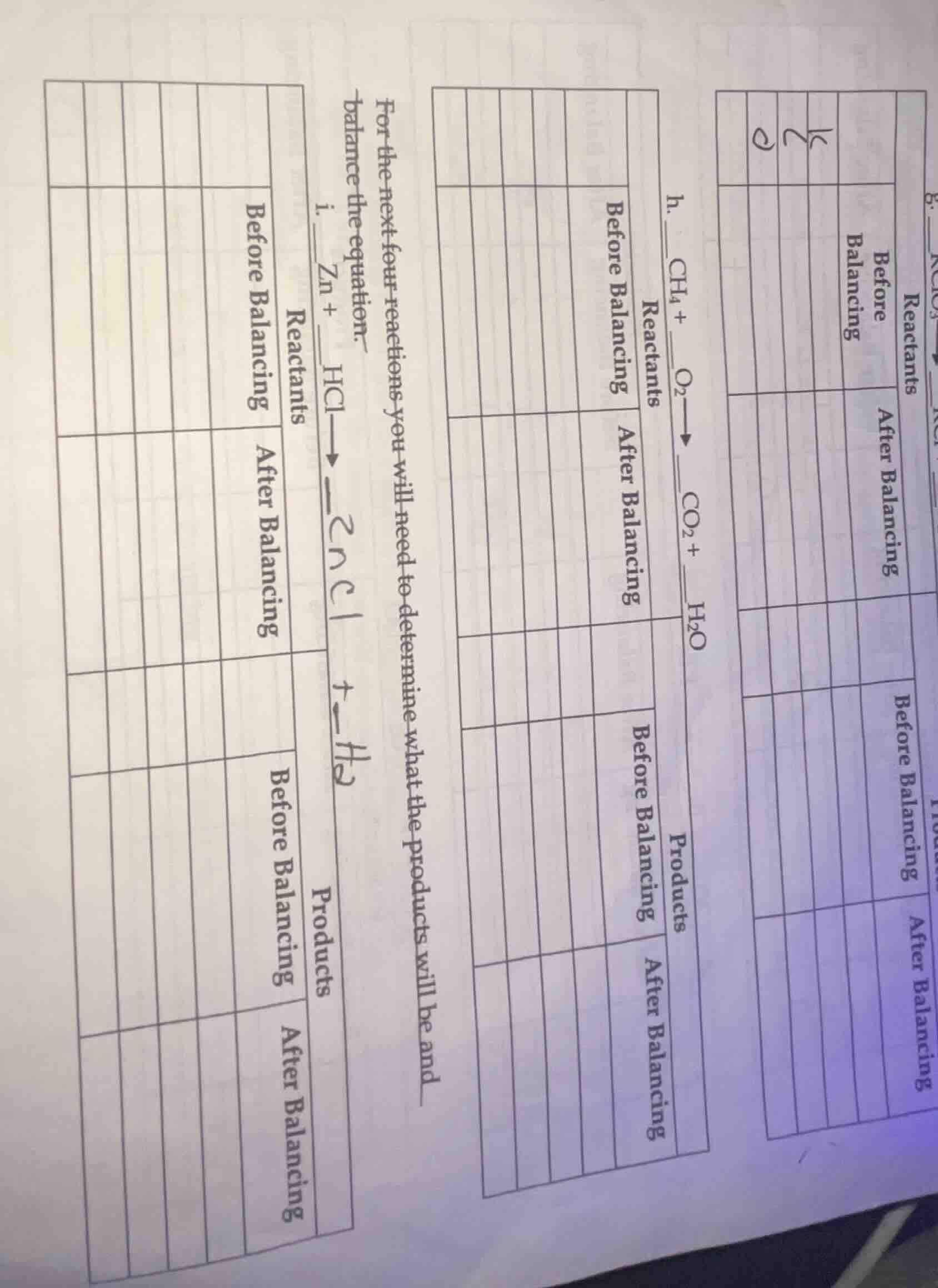 for the next four reactions you will need to determine what the product…