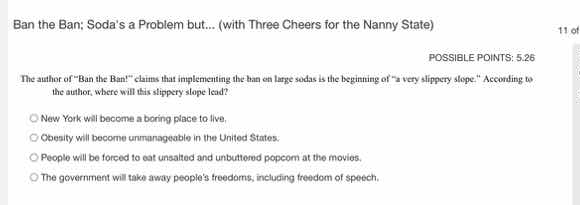 ban the ban: sodas a problem but... (with three cheers for the nanny st…