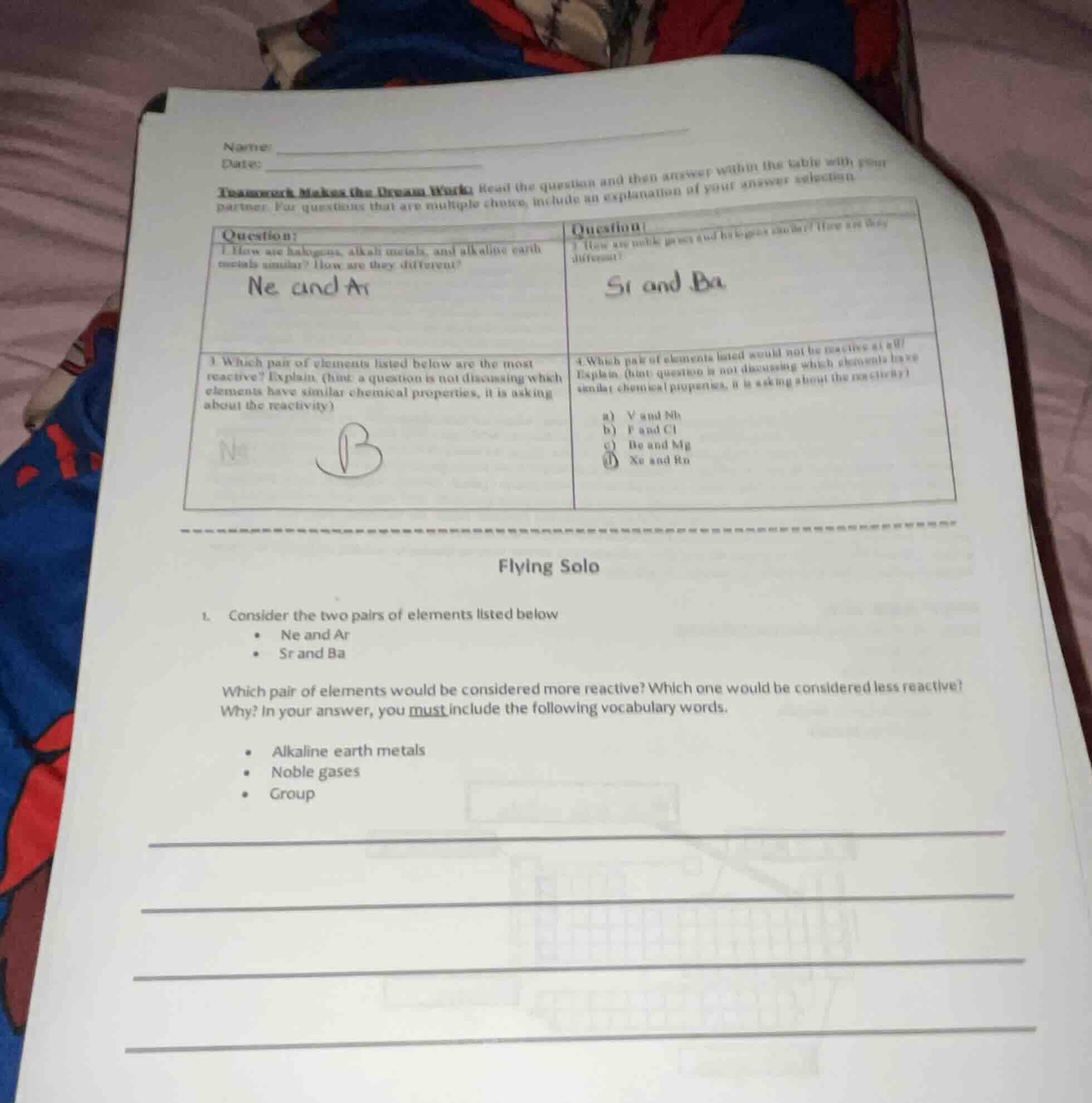 name: date: teamwork makes the dream work: read the question and then a…